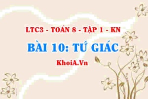 Khái niệm tứ giác là gì, định lí tổng 4 góc của một tứ giác? Toán 8 bài 10 kn1c3b10